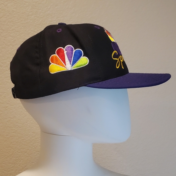 New Vintage NBC Sports Snapback Hat Cap Sports Specialties The Twill Black OS - Picture 4 of 6